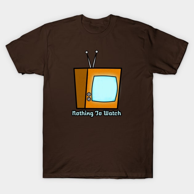 Television - Nothing To Watch T-Shirt by RD Doodles